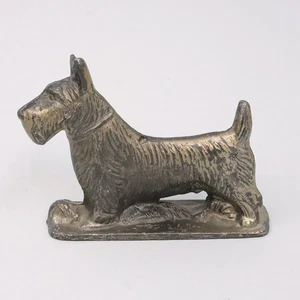 Crane & Breed Casket Scottish Terrier Scottie Dog Advertising Paperweight c1930s - Picture 1 of 6