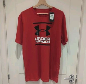 Under Armour Red Mens (XL) GL Foundation Short-Sleeved T-Shirt. New With Tags - Picture 1 of 11