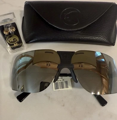 Gafas de sol vintage gárgolas Terminator 85 mm2 negras/plateadas ¡NUEVAS! Foto 1 de 4