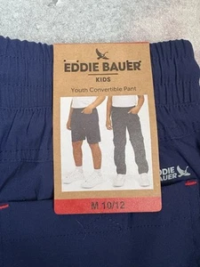 NWT Eddie Bauer Youth Jogger Convertible pants Sz Medium 10/12 . - Picture 1 of 3