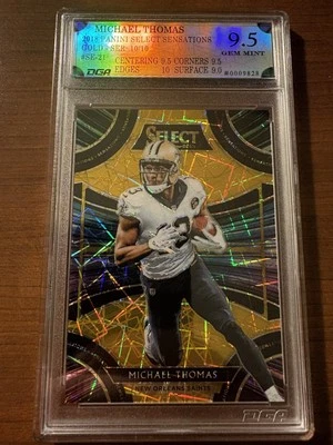 Michael Thomas 2018 Panini Select Sensations Gold Prizm/10 DGA 9,5 gema como nueva Foto 1 de 2