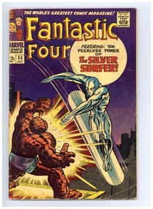 Fantastic Four 55 (G) 4. App Silver Surfer! Vs Thing 1966 Marvel Comics h677 - Bild 1 von 2