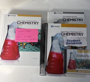 apologia CHEMISTRY (3rd ed) Textbook, Solutions/test Book, Notebook, & Cd (READ) - Picture 1 of 11