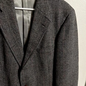 Polo Ralph Lauren Wool Tweed Blazer Sports Coat Woven In British Isles - Picture 1 of 9