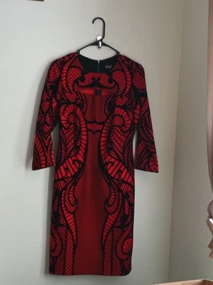 Vestido Beige by eci Mujer 8 Rojo y Negro Fiesta Negocios Cena Fecha Navidad Y2K Foto 1 de 3