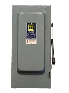 H362 Square D 60A 600V 3-polig Sicherungsschalter Nema 1 Innentrennschalter SERIE E1 - Bild 1 von 4