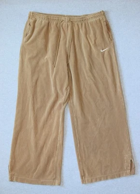 Nike Pants Women Corduroy Velour Sweat Pants Wide Leg Baggy Flared Size XXL 2XL - Image 1 of 4