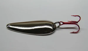 CUCCHIAIO ARGENTO SALMONE TROTA STEELHEAD ESCA JIG SPINNER  - Foto 1 di 4