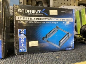 Sabrent 2.5" SSD&SATA Hard Drive to Desktop 3.5" Bay Bracket BK-HDDH, brand new - Picture 1 of 2