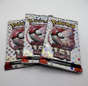 Lot of 3 Scarlet And Violet 151 Packs - Factory Sealed/Brand New Pokemon TCG