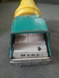 Marx 1968 Japan Green & Yellow Cement Mixer Truck 7" - Picture 1 of 8