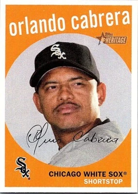 2008 Topps Heritage Orlando Cabrera #114 Chicago White Sox - Image 1 of 2