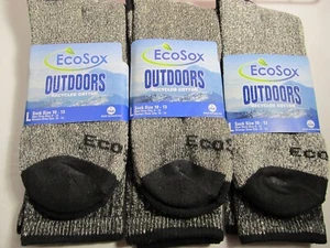 3 Paar - ECOSOX OUTDOOR RECYCELTE BAUMWOLLE THERMO CREW SOCKEN NEU ~ UNISEX - Bild 1 von 4