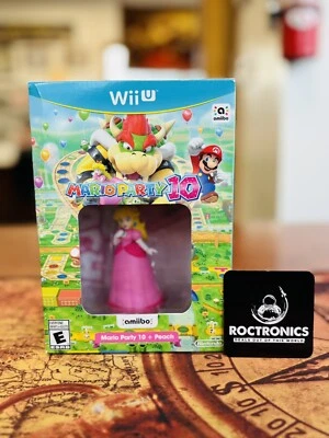 Brand New Mario Party 10 + Princess Peach Amiibo Bundle (Nintendo Wii U) SEALED - Image 1 of 4