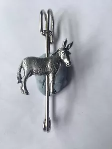 C15 Esel Kilt Pin Schal oder Brosche Anstecknadel Zinn Emblem 3" 7,5 cm - Bild 1 von 1
