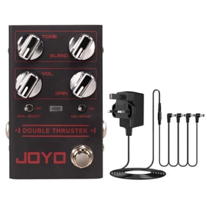 JOYO High Gain Overdrive Guitar Bass Pedal with Mid/High Frequency Power Supply - Picture 1 of 12