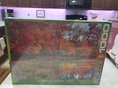 New 1000 Piece Puzzle Sharon Woods Ohio USA EuroGraphics 19 1/4" X 26 5/8"   1 - Image 1 of 4