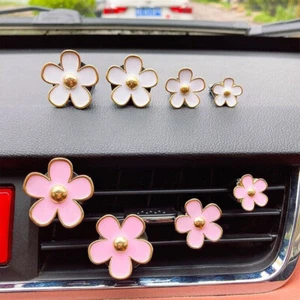 Daisy Flower Car Perfume Clip Air Vent Clip Outlet Vent Clip Aromatherapy Clip - Picture 1 of 22