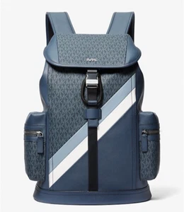 MICHAEL KORS COOPER LARGE MK SIGNATURE BACKPACK NWT - Picture 1 of 4