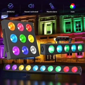 RGBW COB Wallwasher Strahler Bühnenlicht Bar DMX Disco Party Show Hallowen Deko - Bild 1 von 39
