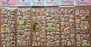 Plants vs. Zombies sechs Blätter lebendig bunt hochdetailiert 3D Sticker - Bild 1 von 3
