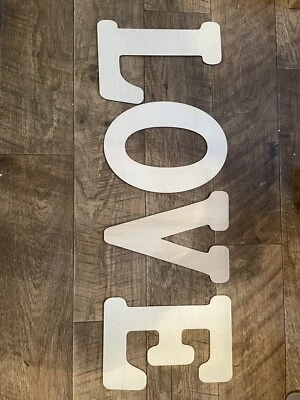 HOME and LOVE Wooden Signs Home Decor - Image 1 of 2