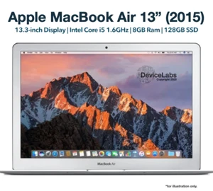 Apple MacBook Air 13" (2015) - Intel i5 1.6GHz / 8GB RAM / 128GB SSD/ A1466 Good - Imagen 1 de 4