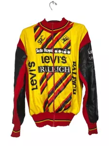 VTG Levi's Men's 70s 80s Raleigh SRC Selle Royal Diadora Cycling Jacket sz 46 - Picture 1 of 16