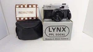 Vintage LYNX PPL 500XL 35mm Portable Film Camera W/ Box & Bag Untested   - Imagen 1 de 9
