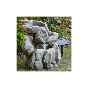 Solar Cosa Smart Solar Wasserfallbrunnen Brunnen Gartenbrunnen Solarbrunnen  - Bild 1 von 1