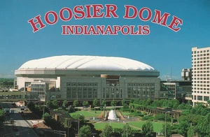 Postal del estadio de fútbol americano Indianapolis Colts Hoosier Dome Title (1984-2007) - Imagen 1 de 2