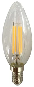 LED Kerze Filament Leuchtmittel E14 4W 2700K warmweiß nicht dimmbar Licht - Bild 1 von 1