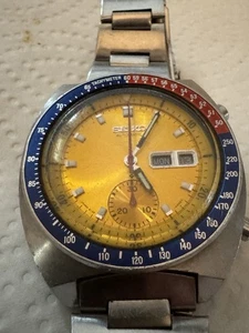 Seiko Original Pogue Pepsi Lünette 6139-6005 Automatik Chronograph Armbanduhr Teile - Bild 1 von 9