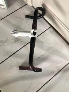 Manillar de aleación para bicicleta de carretera de 42 cm y potencia de 115 mm 31,8 mm - Imagen 1 de 4