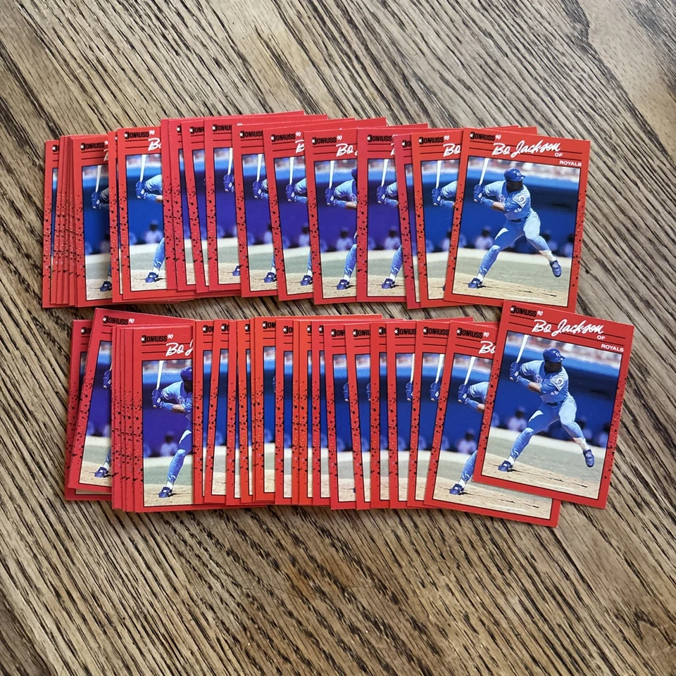 1990 Donruss Bo Jackson Lot Of 50  Uncirculated Never Been Traded - Image 1 of 1
