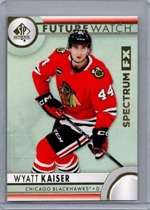 Wyatt Kaiser 2023-24 SP Authentic Spectrum FX Unscratched RC #48 Blackhawks - Picture 1 of 2