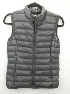 Women's Macpac Size 8 Black Super Fine Zippered Feather And Down Puffer Vest - Picture 1 of 10