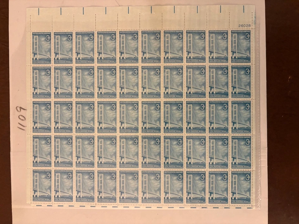 U. S.  Sheet Scott 1109 - Mackinac Bridge  - comb. shipping! - Image 1 of 1