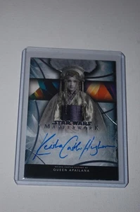 Queen Apailana Keisha Castle Hughes-Autograph-Star Wars Topps Masterwork 2024 - Picture 1 of 2