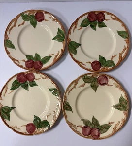Franciscan Apple Bread/Dessert Plates 6 3/8" USA Set of 4 - Picture 1 of 6