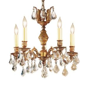 Classic Lighting Chateau Chandelier - French Gold and Lead Crystal 57375 FG CP