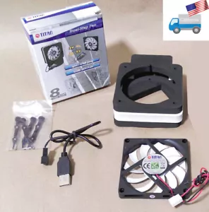 Titan Dual-Way (12V/5V) 80mm/8cm Portable Desktop USB DIY Cooling Fan Kit - Picture 1 of 12