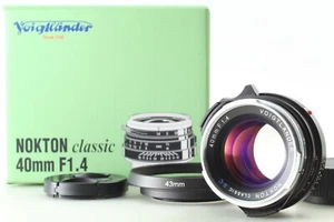【TOP MINT IN BOX】 Voigtlander NOKTON Classic 40mm F1.4 SC MC VM Lens JAPAN - Picture 1 of 13