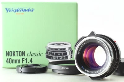 【TOP MINT IN BOX】 Voigtlander NOKTON Classic 40mm F1.4 SC MC VM Lens JAPAN - Image 1 of 4