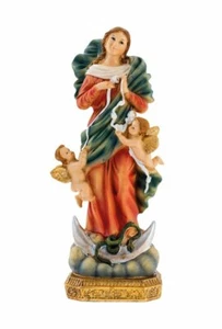 STATUINA MARIA CHE SCIOGLIE I NODI CON ROSARIO E PREGHIERA - Bild 1 von 2