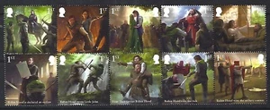 GRAN BRETAÑA 2023 LEGEND OF ROBIN HOOD SET 10 EN 2 TIRAS SIN MONTAR COMO NUEVO - Imagen 1 de 1