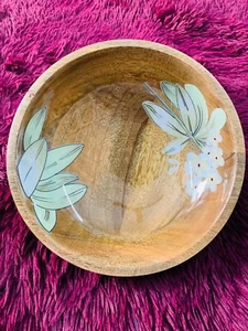 Serving Bowl Wooden Salad Bowl Fruit Bowl - Picture 1 of 5