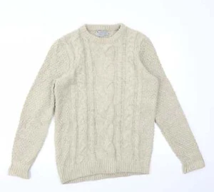 TU Mens Beige Acrylic Blend Sweatshirt Size S - Picture 1 of 12