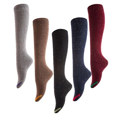 ¡VENTA LIQUIDACIÓN! Pack de 5 pares de calcetines de algodón hasta la rodilla para mujer  Foto 1 de 4