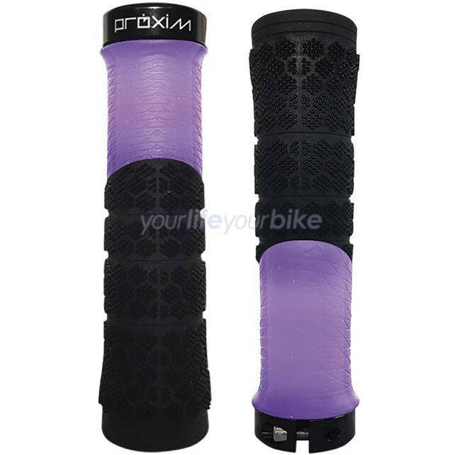 PROLOGO X-SHRED MANIGLIE 116g ERGO CPC SILICONE MANIGLIE A VITE ALL MOUNTAIN BIKE VIOLA - Immagine 1 di 1